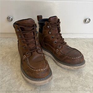 Wolverine Brown Leather Women's Work Boots